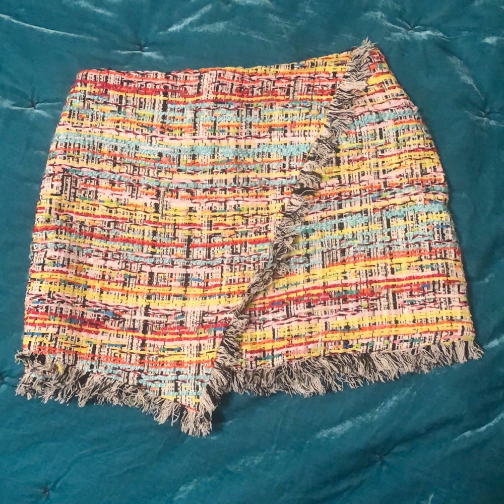 forever 21 colorful mini skirt